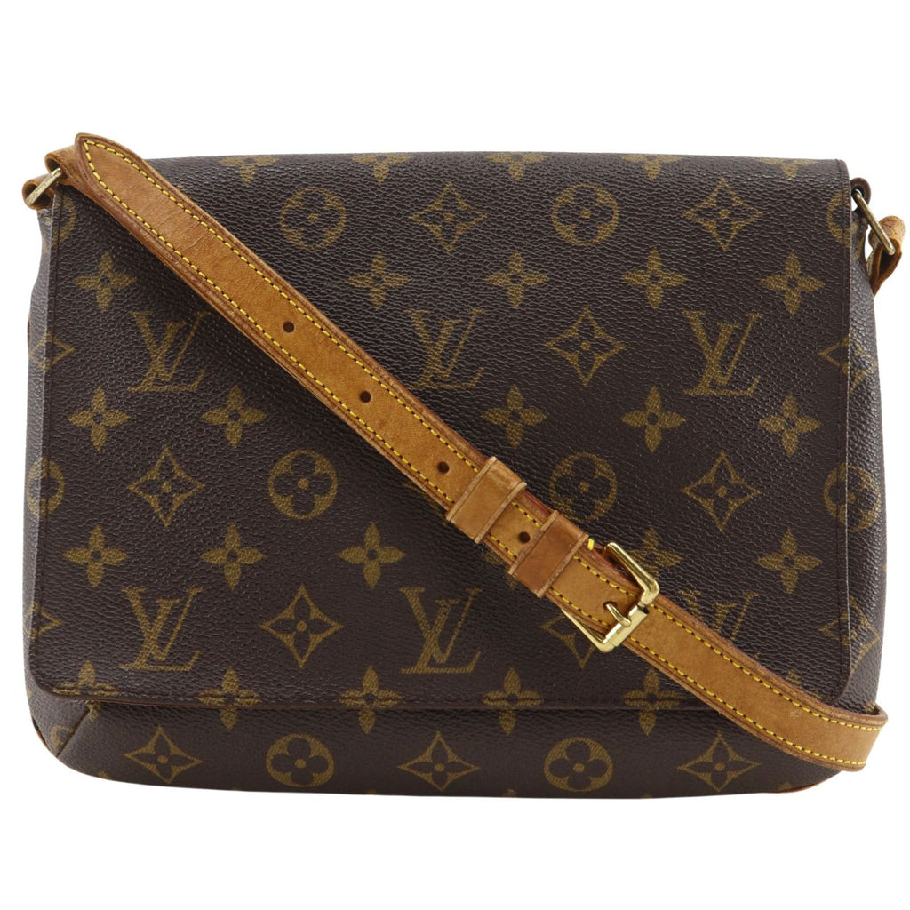 Louis Vuitton Musette Tango Short Strap Monogram Canvas Brown Shoulder