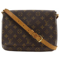 Louis Vuitton Musette Tango Short Strap Monogram Canvas Brown Shoulder