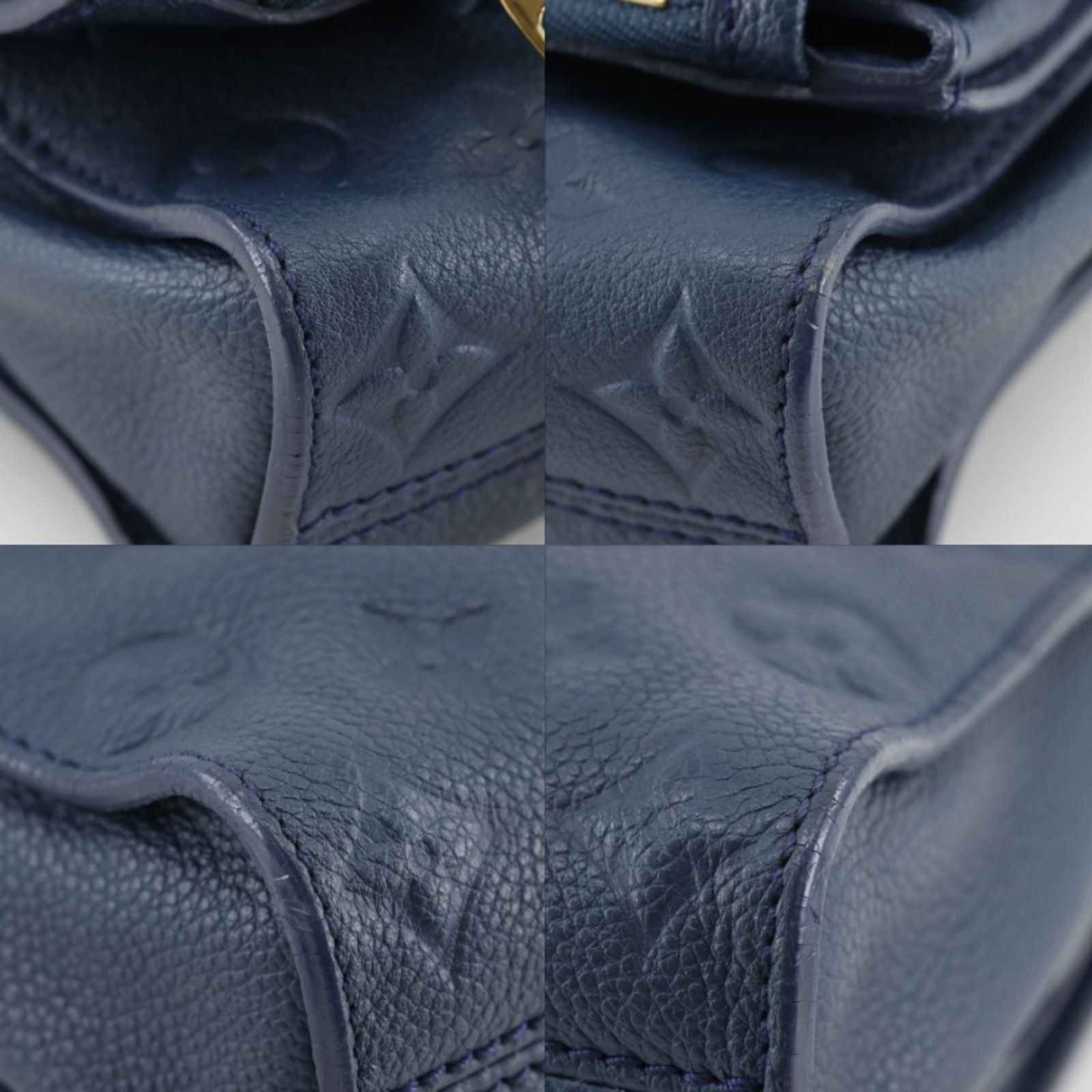 Louis Vuitton Petillant Monogram Empreinte Orage Navy Clutch — view 4