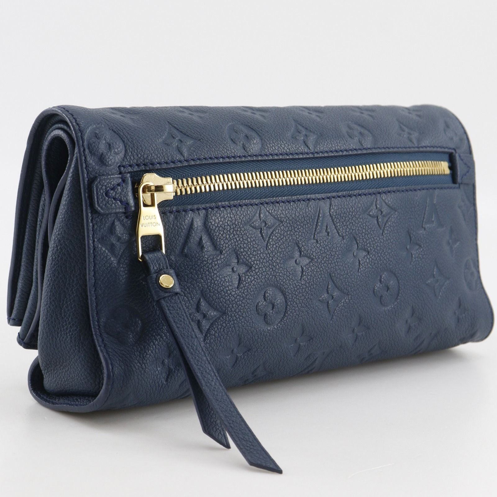Louis Vuitton Petillant Monogram Empreinte Orage Navy Clutch — view 3