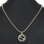 Gucci Interlocking Ball Chain 925 Sterling Silver Necklace — view 2