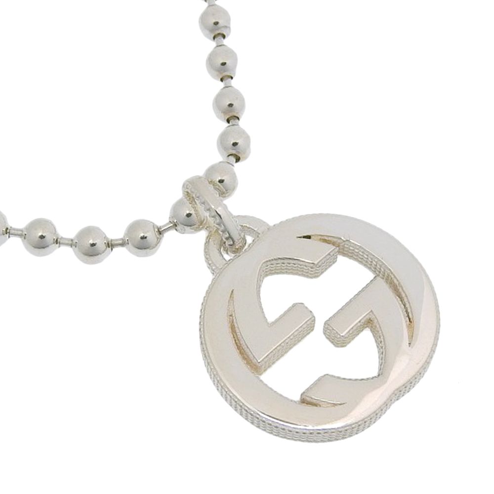 Gucci Interlocking Ball Chain 925 Sterling Silver Necklace