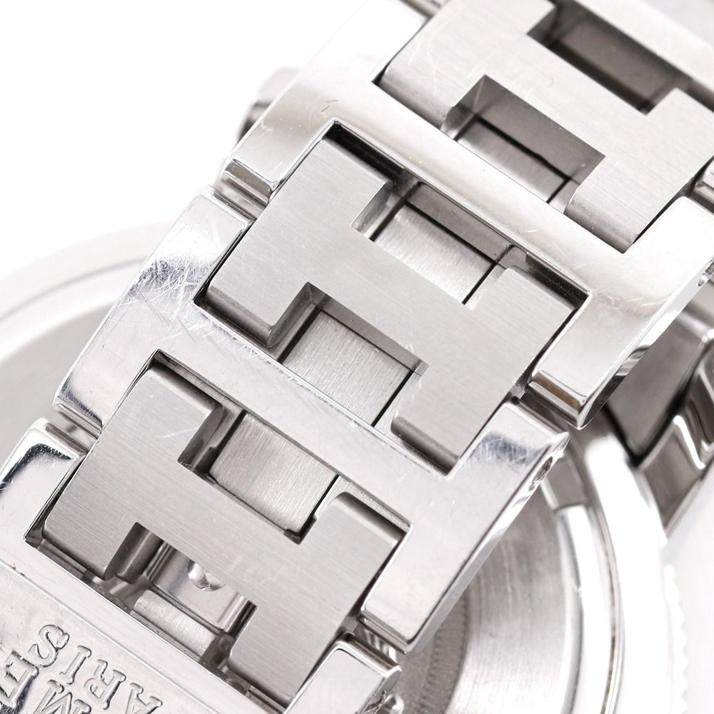 Hermes Clipper Diver Stainless Steel Quartz Analog Display White Dial Watch — view 9