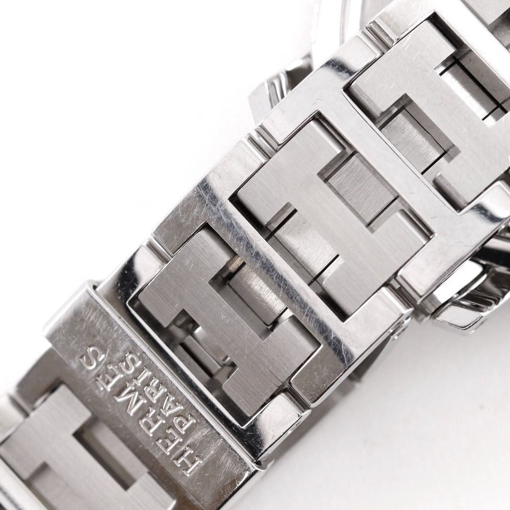 Hermes Clipper Diver Stainless Steel Quartz Analog Display White Dial Watch — view 8