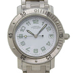 Hermes Clipper Diver Stainless Steel Quartz Analog Display White Dial Watch