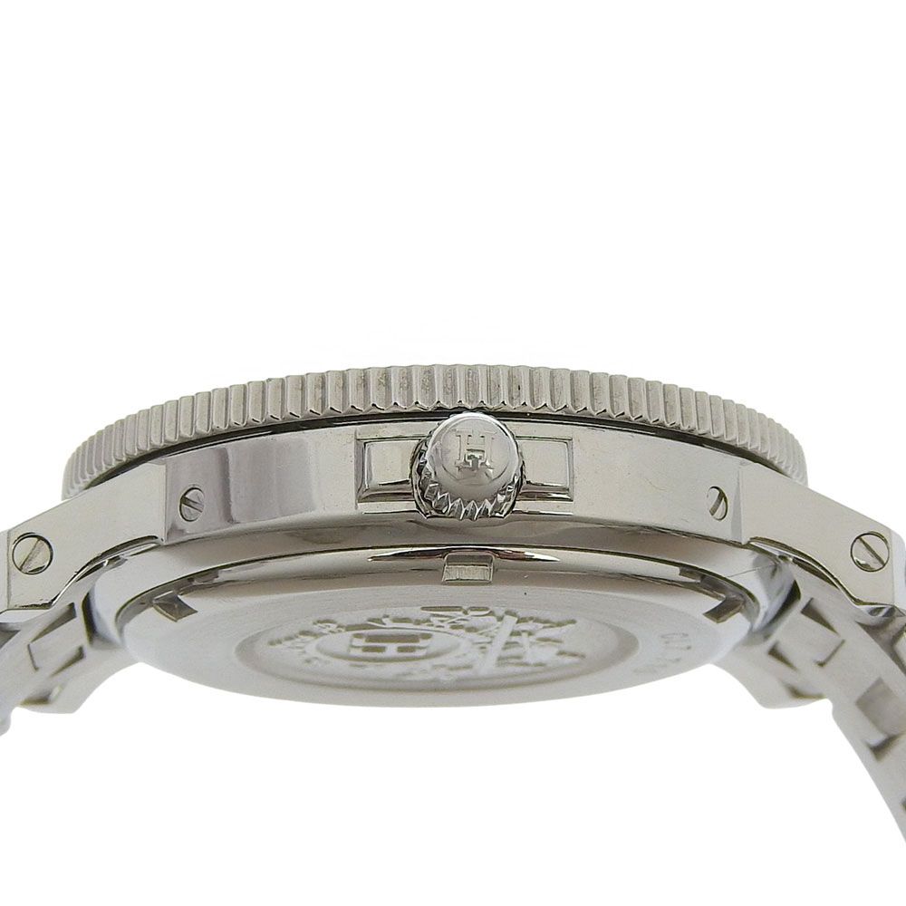 Hermes Clipper Diver Stainless Steel Quartz Analog Display White Dial Watch — view 7