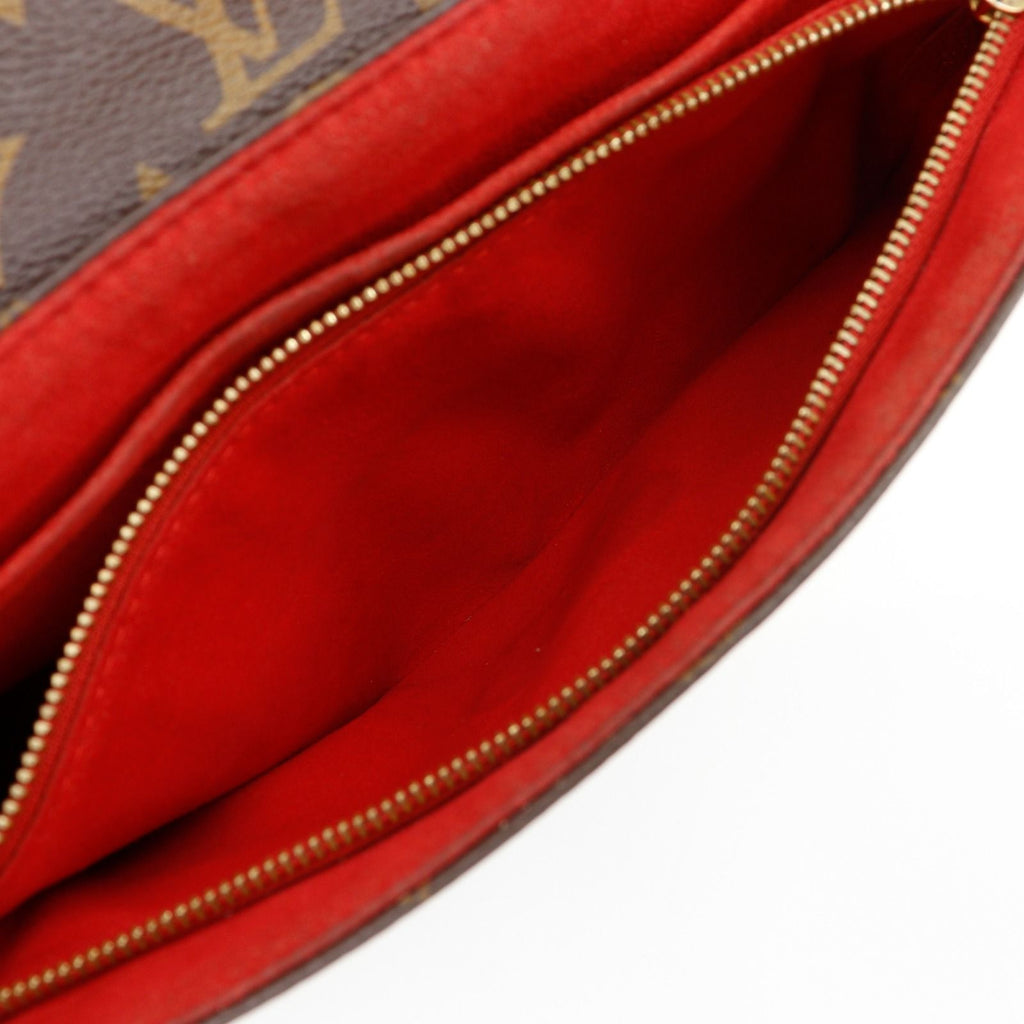 Louis Vuitton Saint Placide Monogram Canvas Cerise Brown Shoulder — view 6