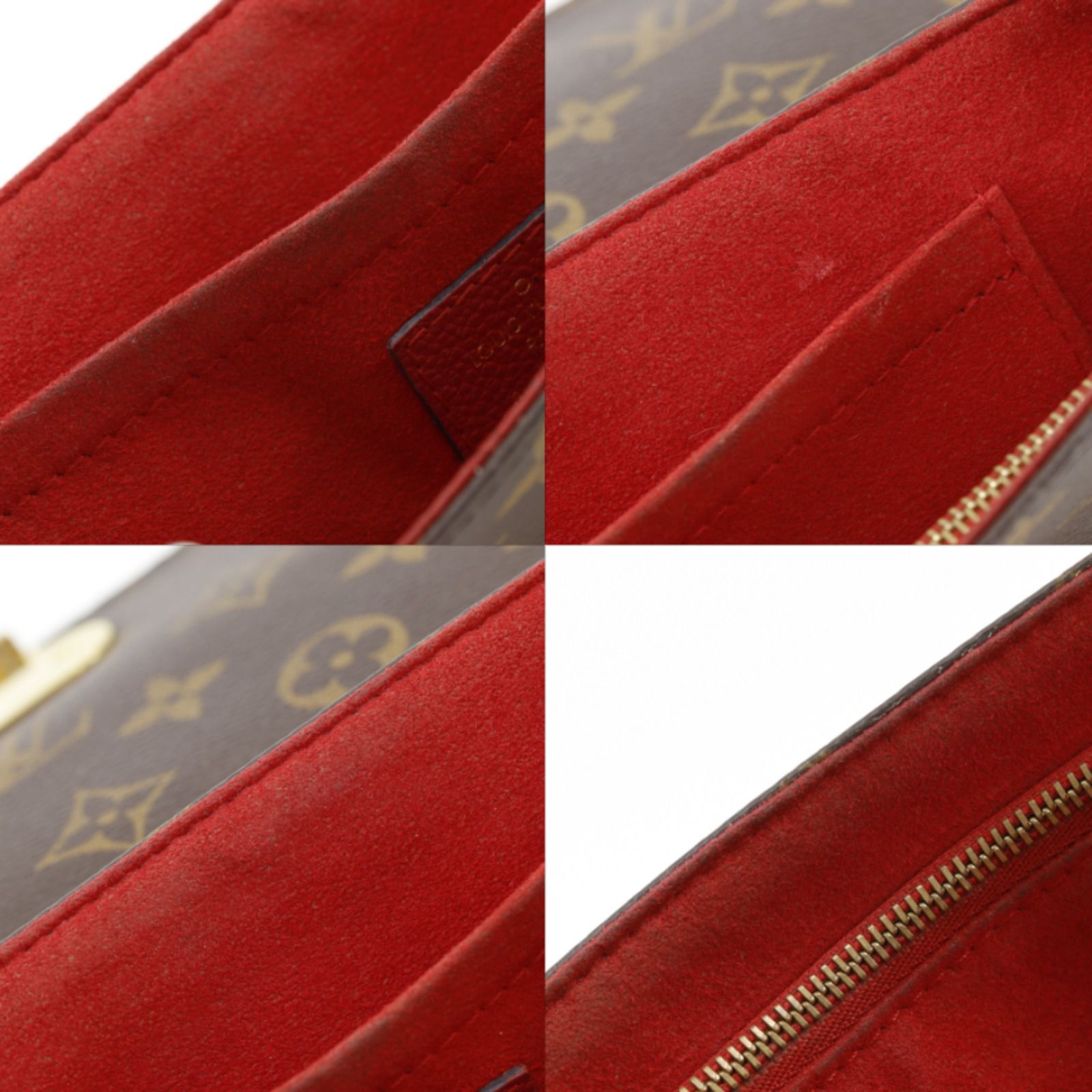 Louis Vuitton Saint Placide Monogram Canvas Cerise Brown Shoulder — view 8