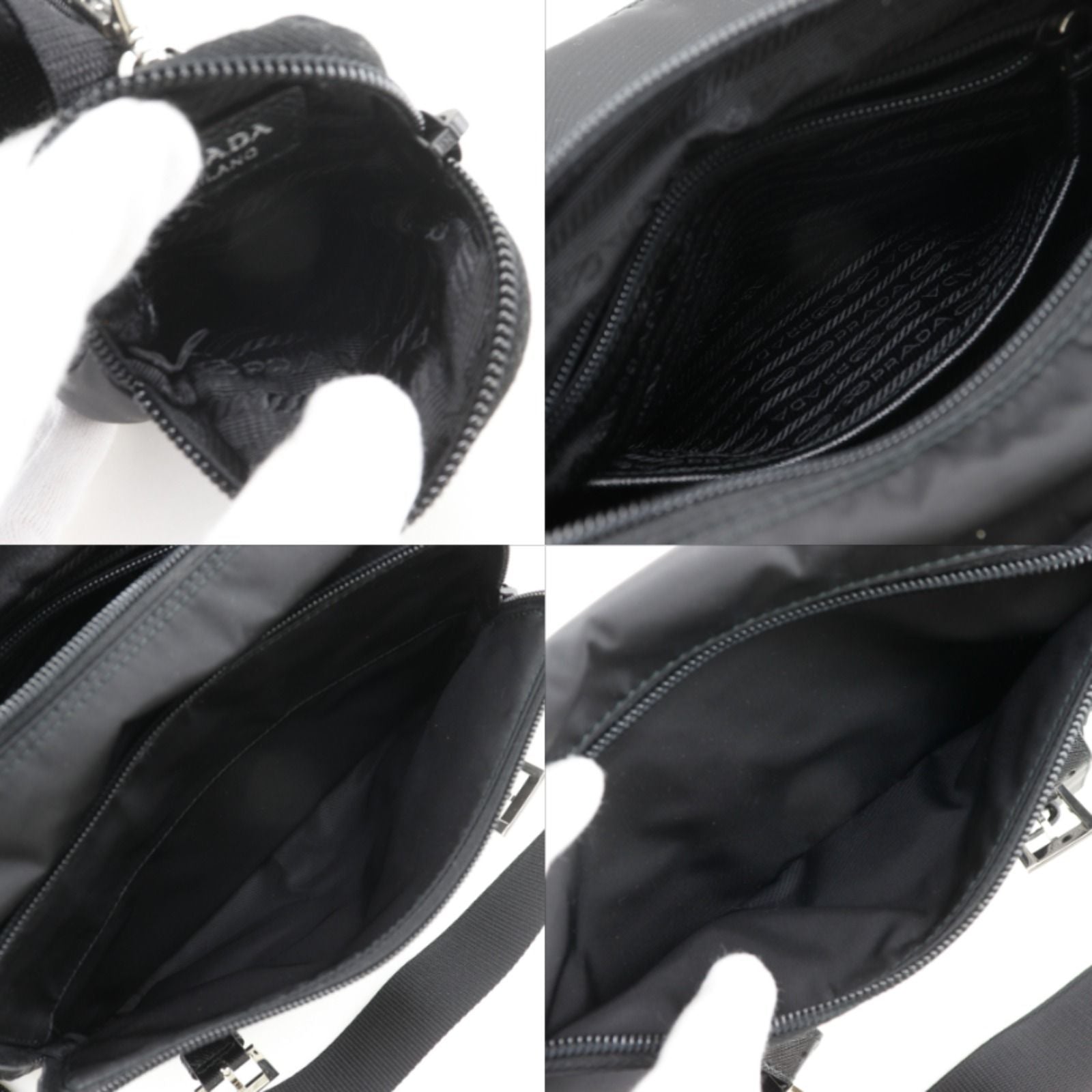 Prada Messenger Bag Nylon Nero Black — view 7