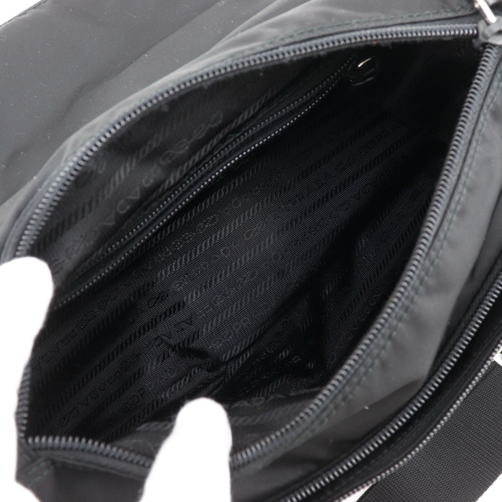 Prada Messenger Bag Nylon Nero Black — view 5