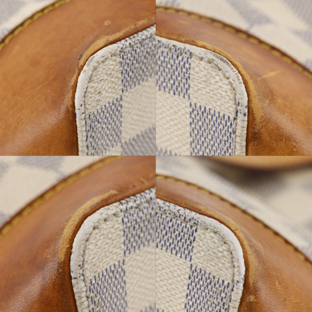 Louis Vuitton Hampstead PM Damier Azur Canvas White Tote — view 4