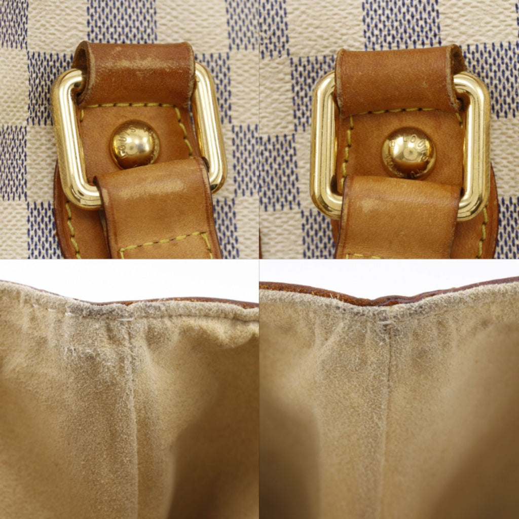 Louis Vuitton Hampstead PM Damier Azur Canvas White Tote — view 9