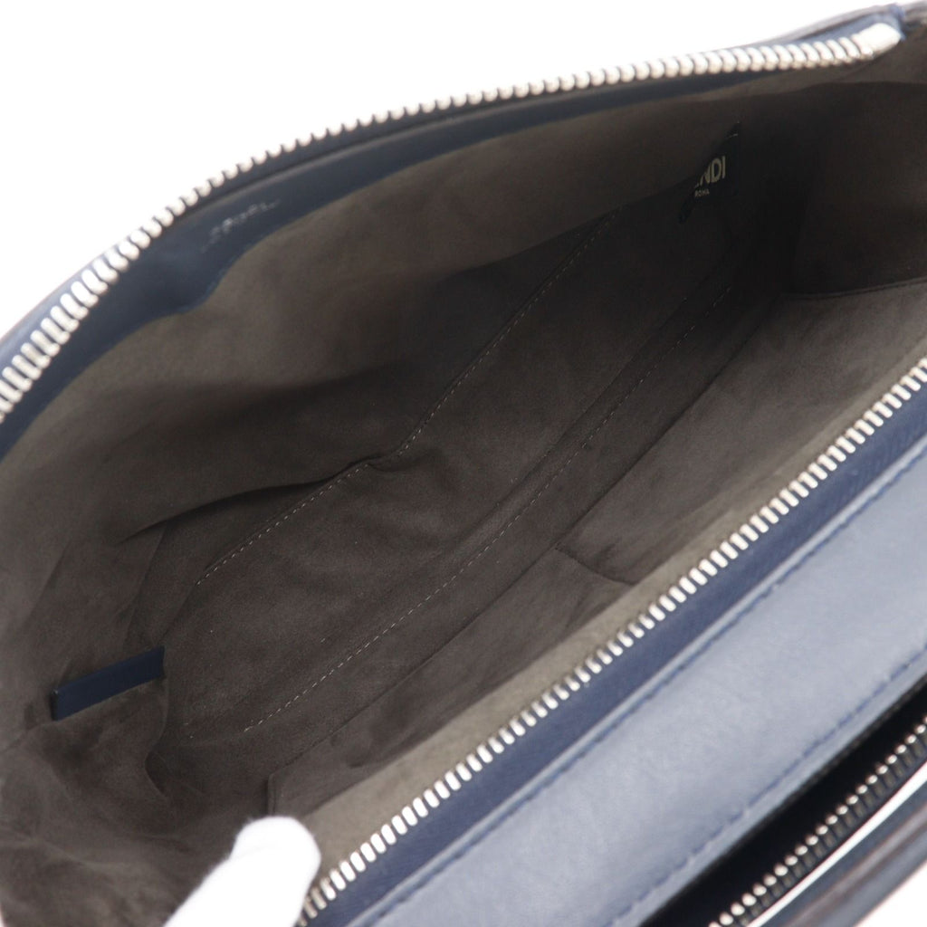 Fendi Com 2-Way Shoulder Calf Navy Blue Handbag — view 7