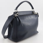 Fendi Com 2-Way Shoulder Calf Navy Blue Handbag — view 3