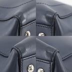 Fendi Com 2-Way Shoulder Calf Navy Blue Handbag — view 4