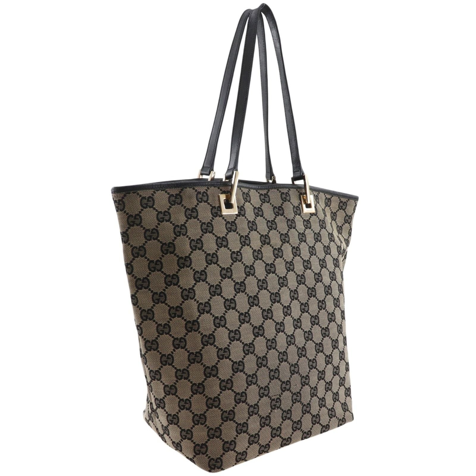 Gucci GG Canvas Black Tote — view 3