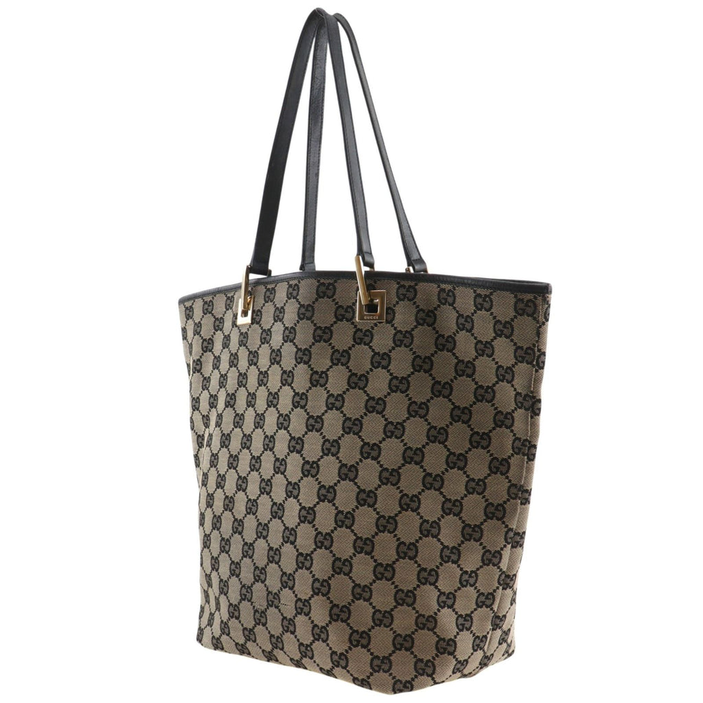 Gucci GG Canvas Black Tote — view 2