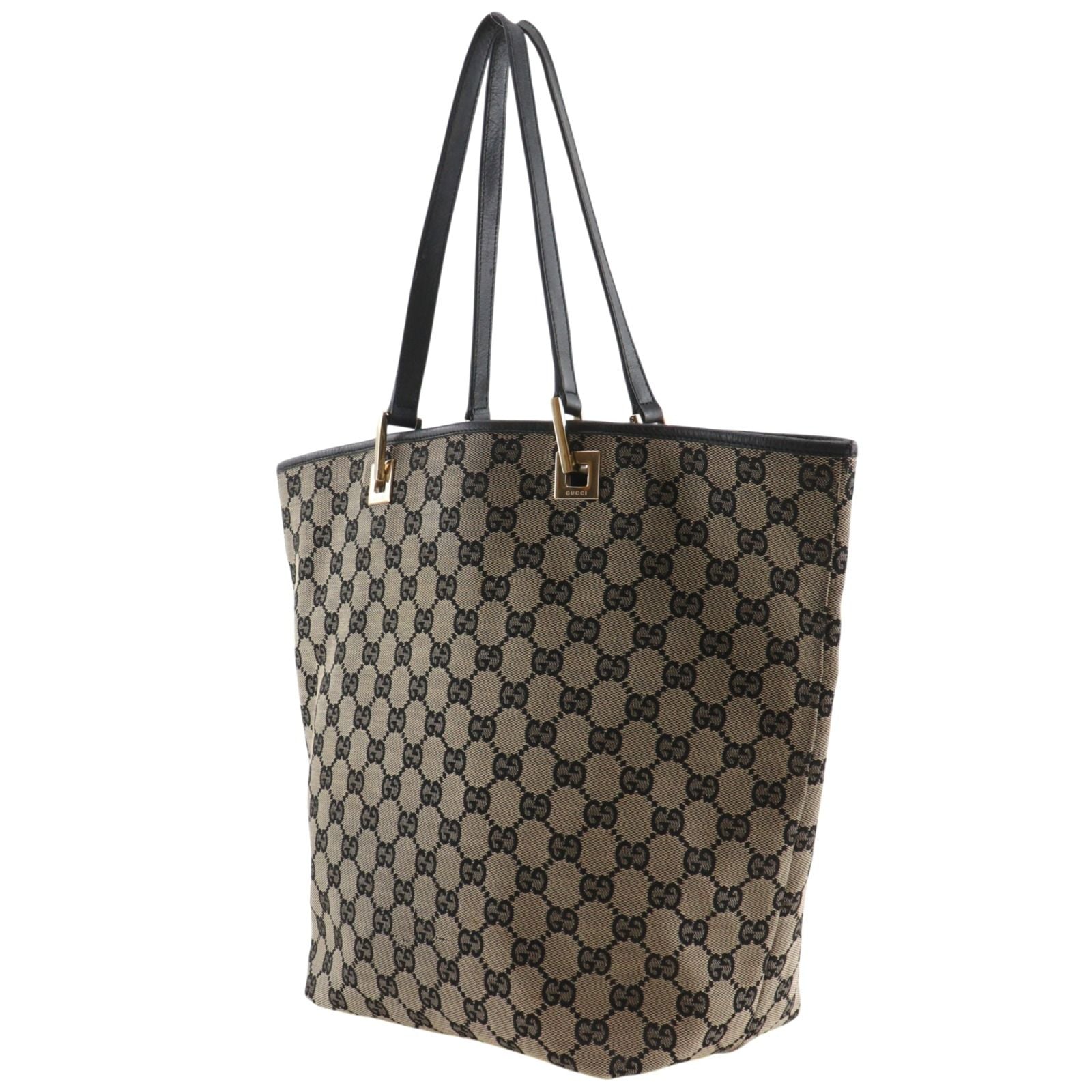 Gucci GG Canvas Black Tote — view 2