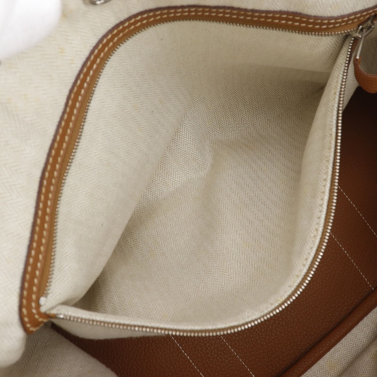 Hermes Garden Party 36 PM Negonda Gold Brown Tote — view 7
