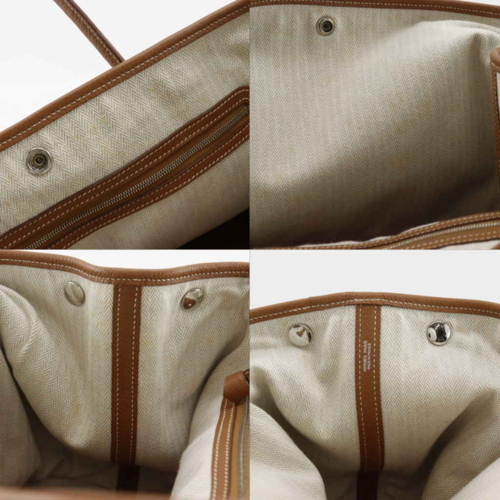 Hermes Garden Party 36 PM Negonda Gold Brown Tote — view 8