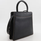 Loewe Barcelona 2-Way Shoulder Embossed Leather Black Handbag — view 3
