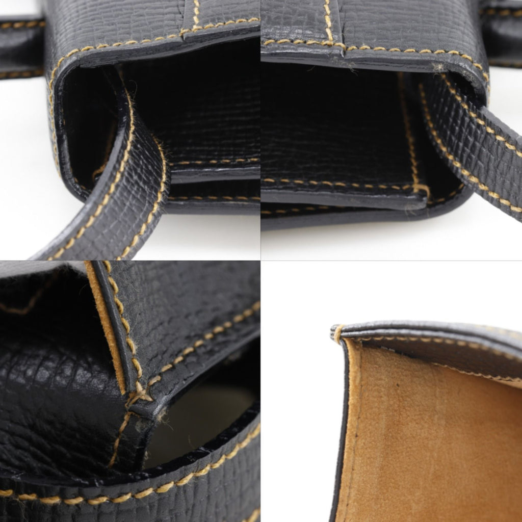 Loewe Barcelona 2-Way Shoulder Embossed Leather Black Handbag — view 9