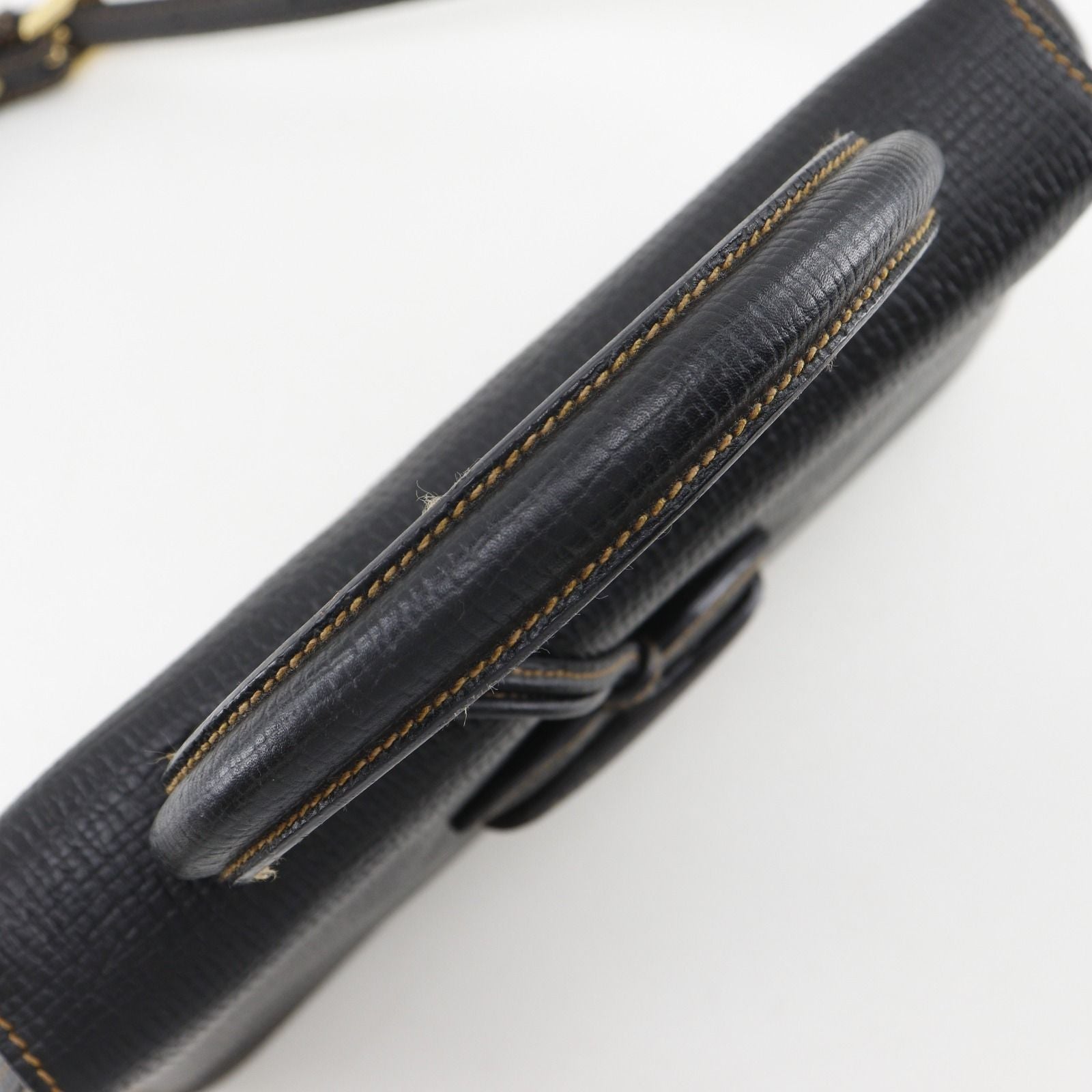 Loewe Barcelona 2-Way Shoulder Embossed Leather Black Handbag — view 5