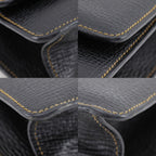Loewe Barcelona 2-Way Shoulder Embossed Leather Black Handbag — view 4