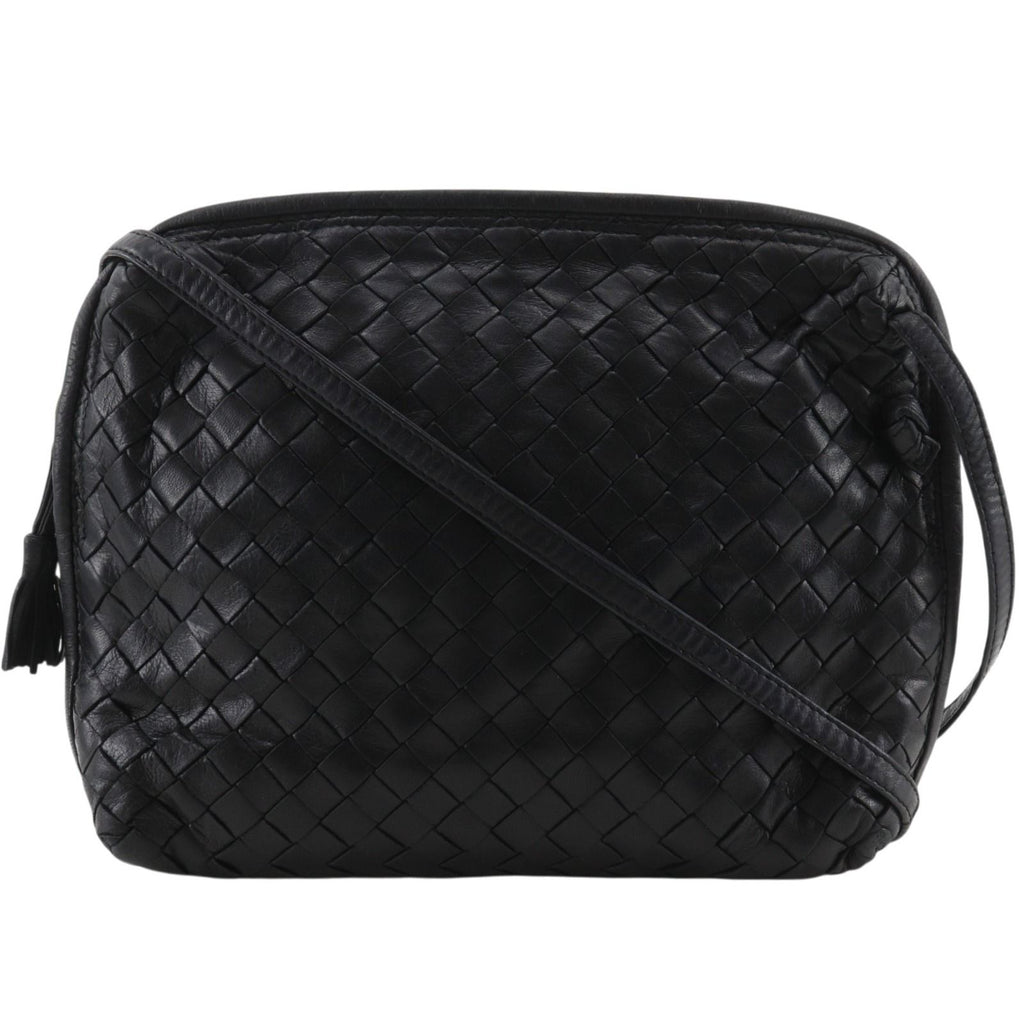 Bottega Veneta Intrecciato Calf Black Shoulder