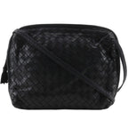 Bottega Veneta Intrecciato Calf Black Shoulder