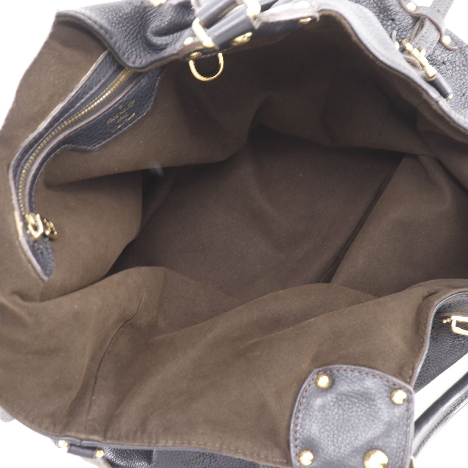Louis Vuitton Mahina L Monogram Noir Black Tote — view 6