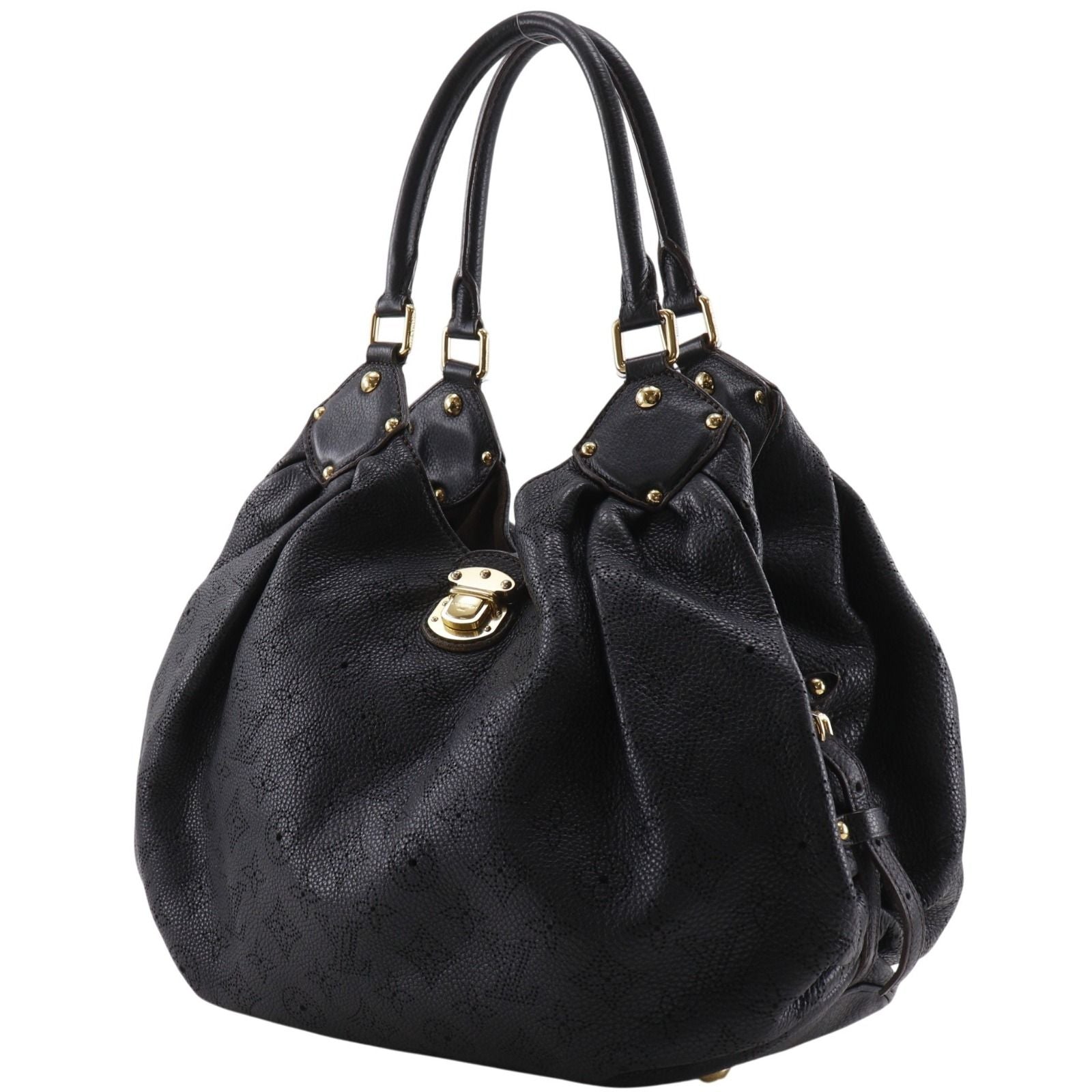 Louis Vuitton Mahina L Monogram Noir Black Tote — view 2