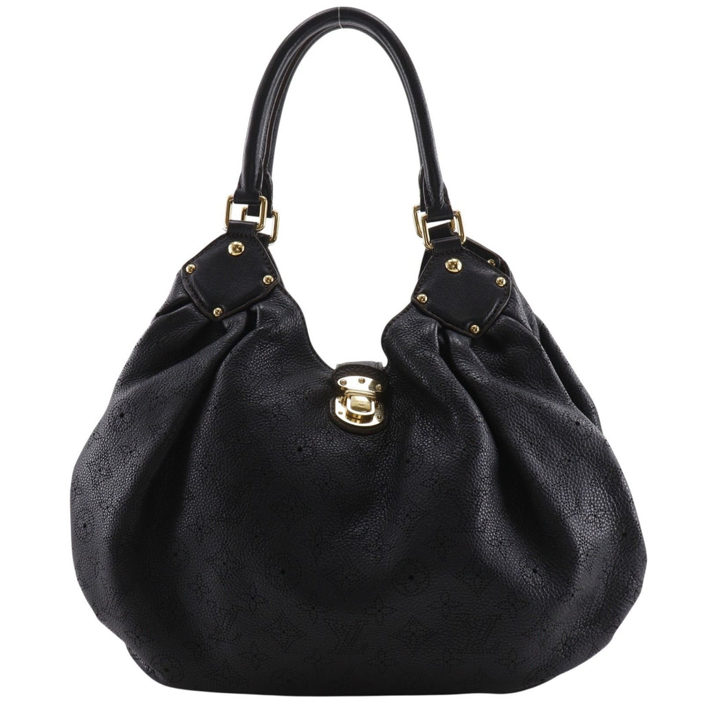 Louis Vuitton Mahina L Monogram Noir Black Tote