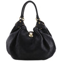 Louis Vuitton Mahina L Monogram Noir Black Tote