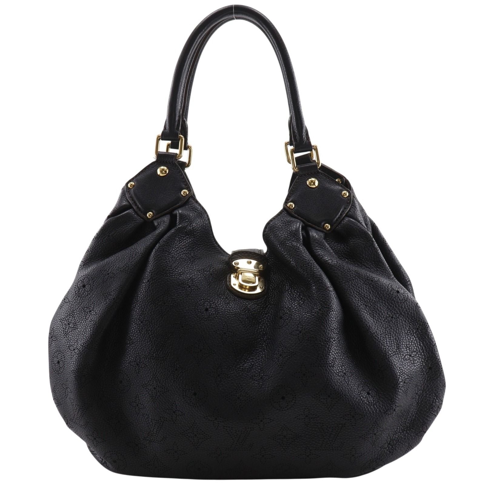 Louis Vuitton Mahina L Monogram Noir Black Tote