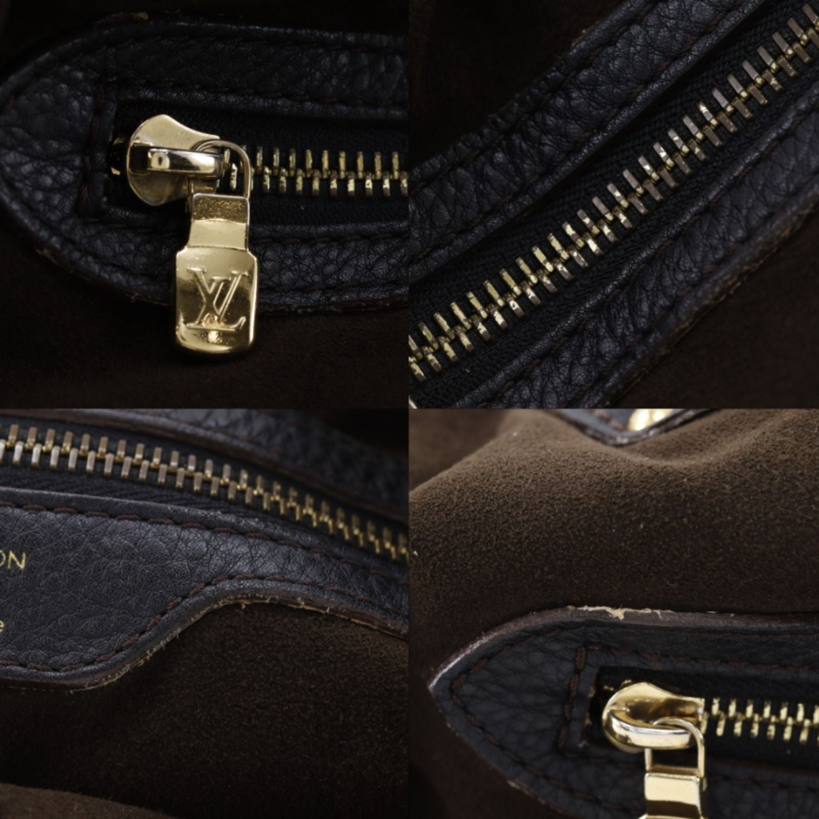 Louis Vuitton Mahina L Monogram Noir Black Tote — view 9