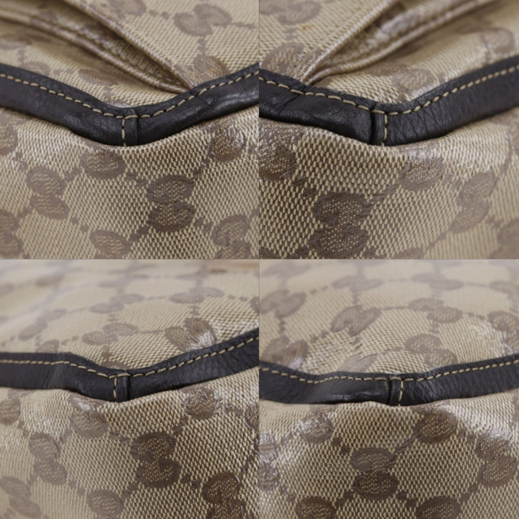 Gucci GG Crystal Brown Tote — view 4