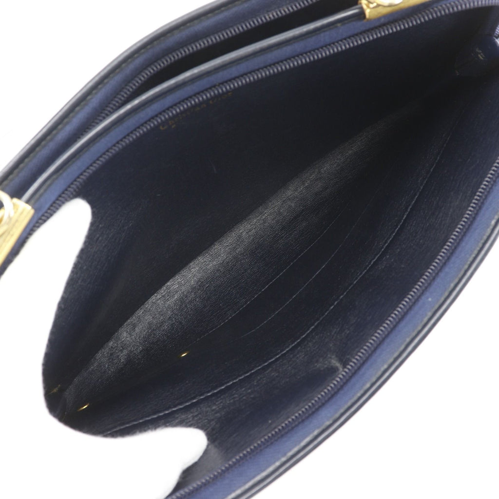 Dior Trotter Vintage Canvas Navy Shoulder — view 6