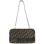 Dior Trotter Vintage Canvas Navy Shoulder