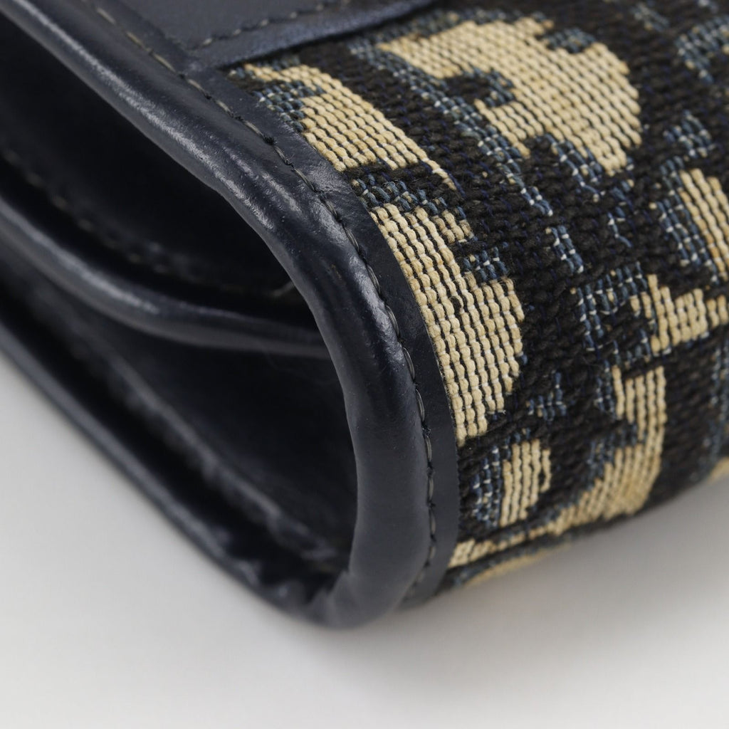 Dior Trotter Vintage Canvas Navy Shoulder — view 4