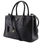 Prada Galleria 2-Way Shoulder Saffiano Black Handbag — view 2
