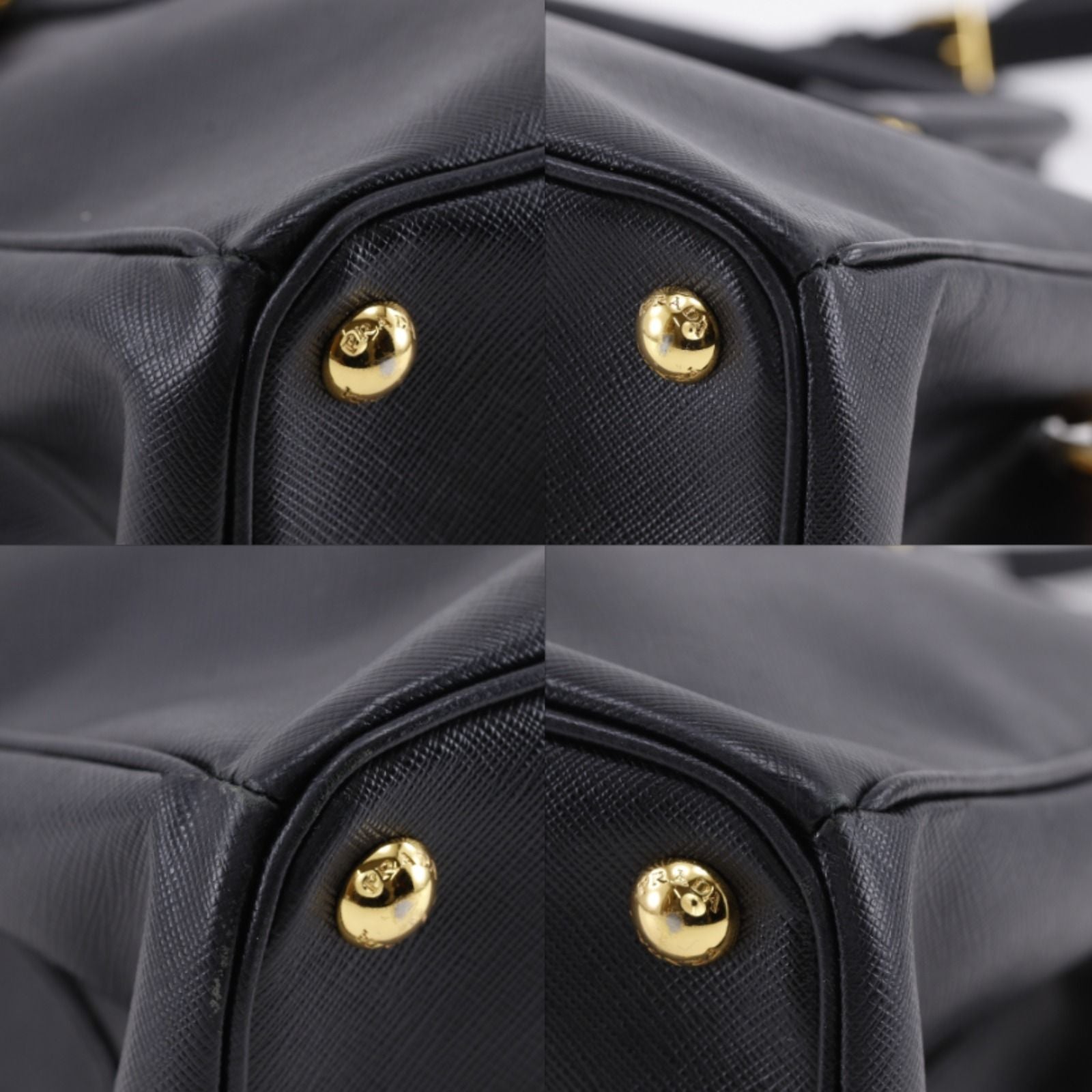 Prada Galleria 2-Way Shoulder Saffiano Black Handbag — view 4