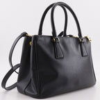 Prada Galleria 2-Way Shoulder Saffiano Black Handbag — view 3