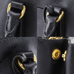 Prada Galleria 2-Way Shoulder Saffiano Black Handbag — view 9
