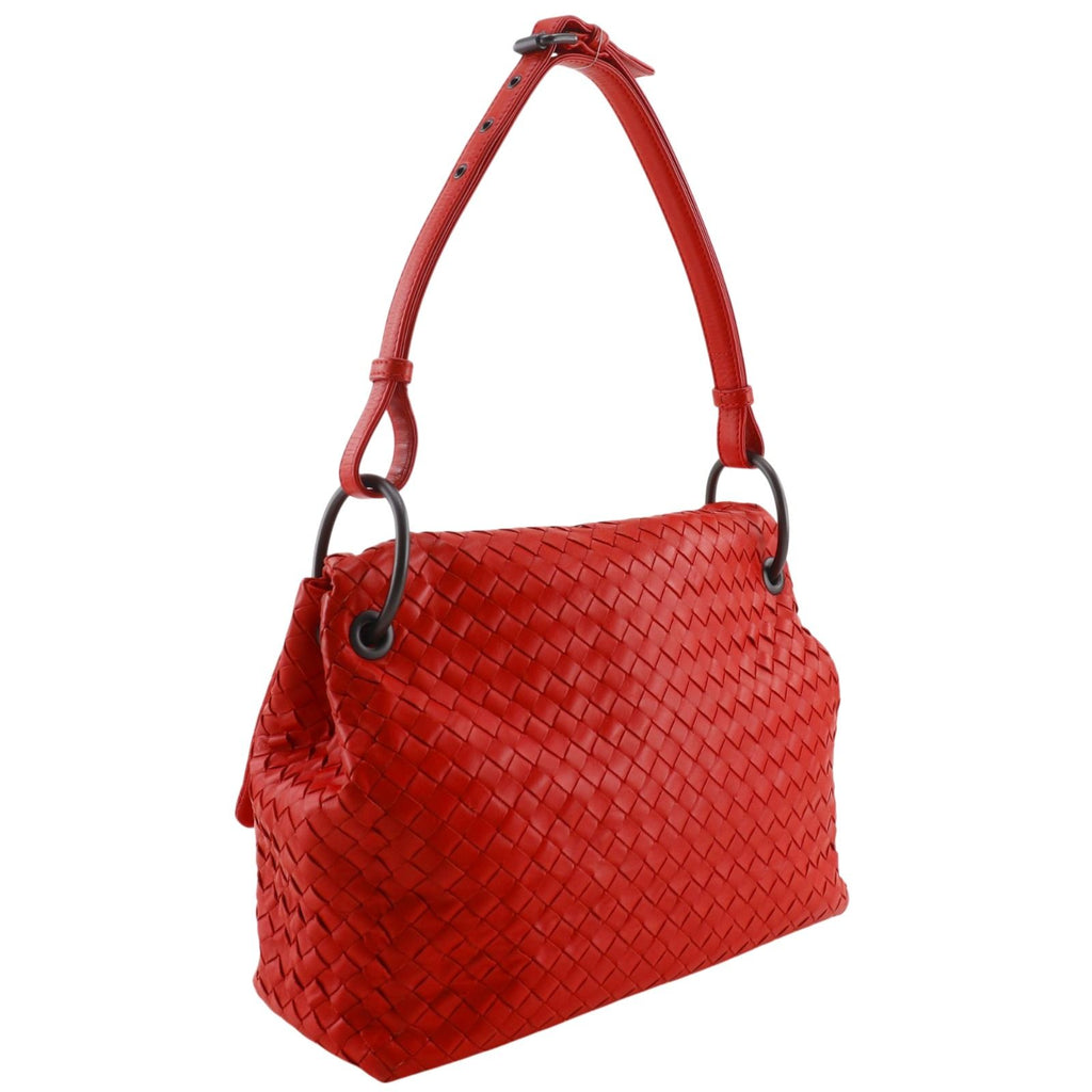 Bottega Veneta Intrecciato Calf Red Shoulder — view 3