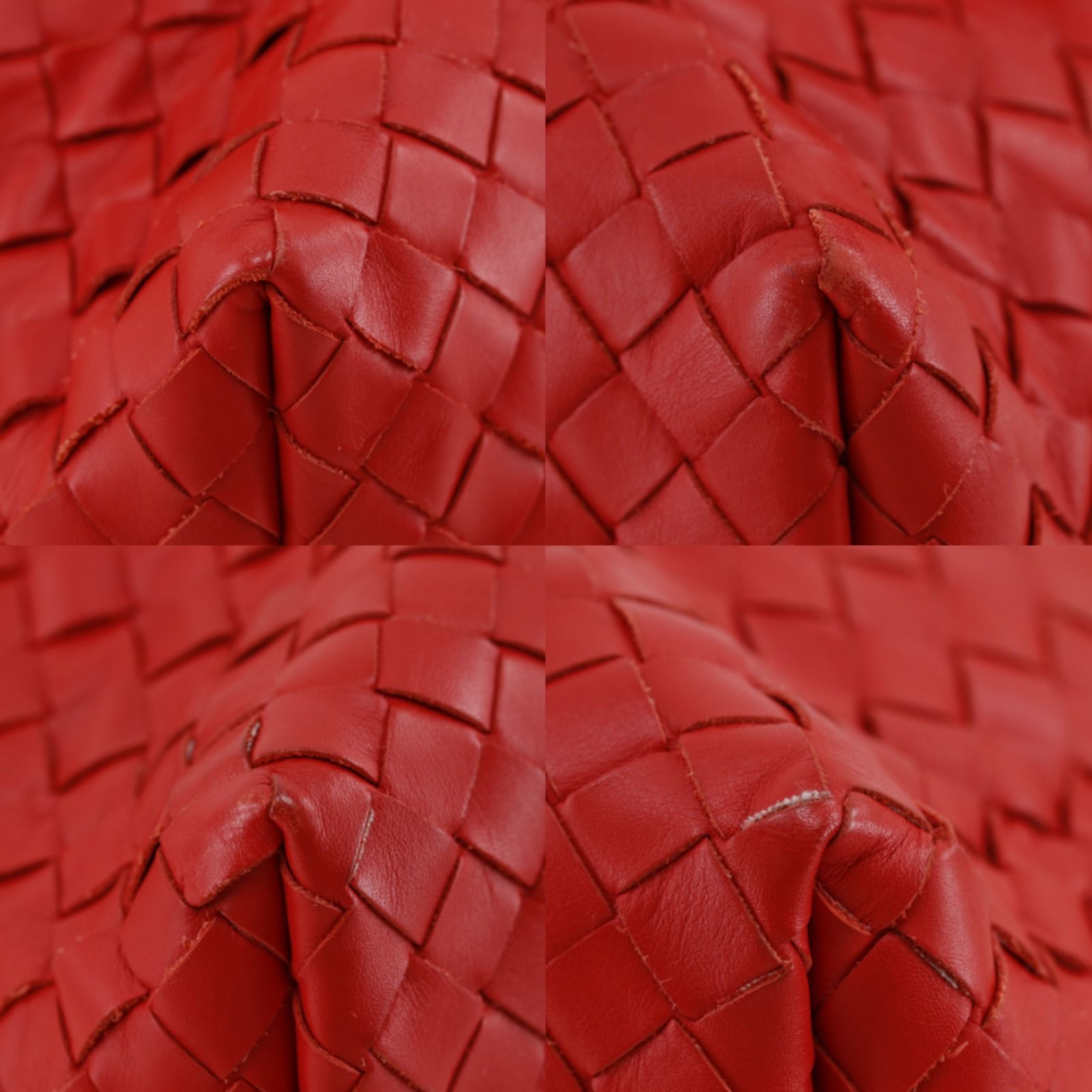 Bottega Veneta Intrecciato Calf Red Shoulder — view 4