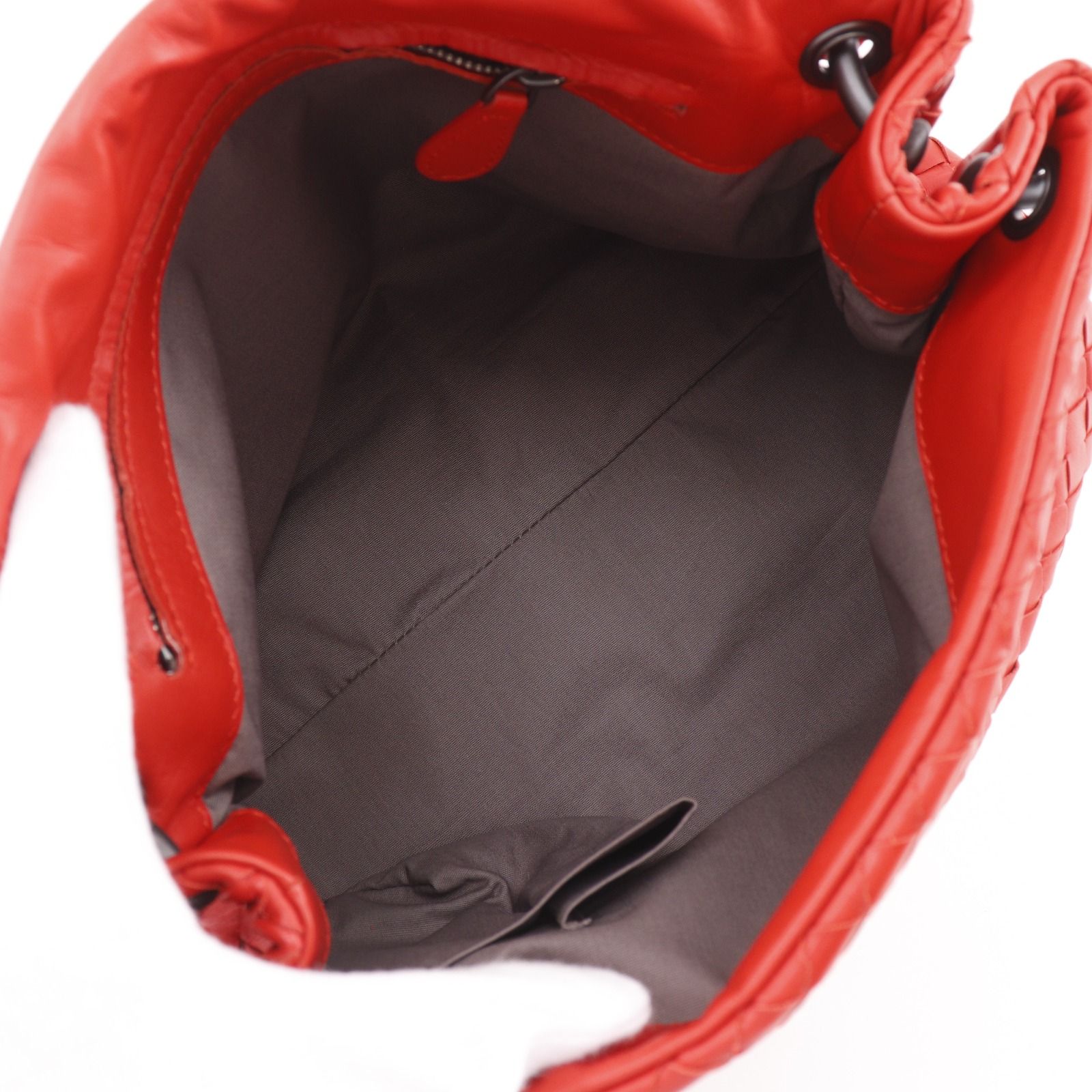 Bottega Veneta Intrecciato Calf Red Shoulder — view 5