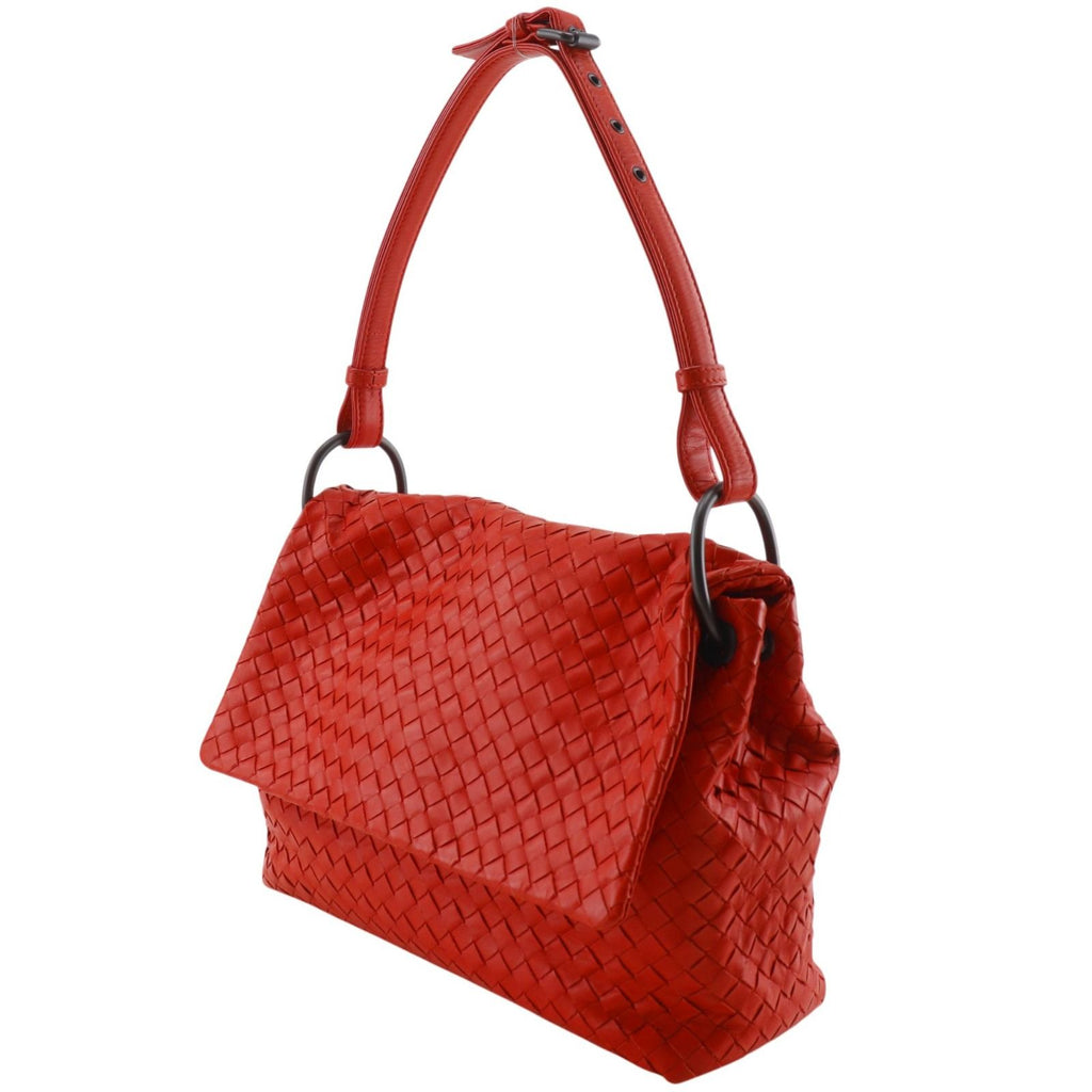 Bottega Veneta Intrecciato Calf Red Shoulder — view 2