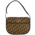 Dior Trotter CD Logo Vintage Canvas Brown Shoulder