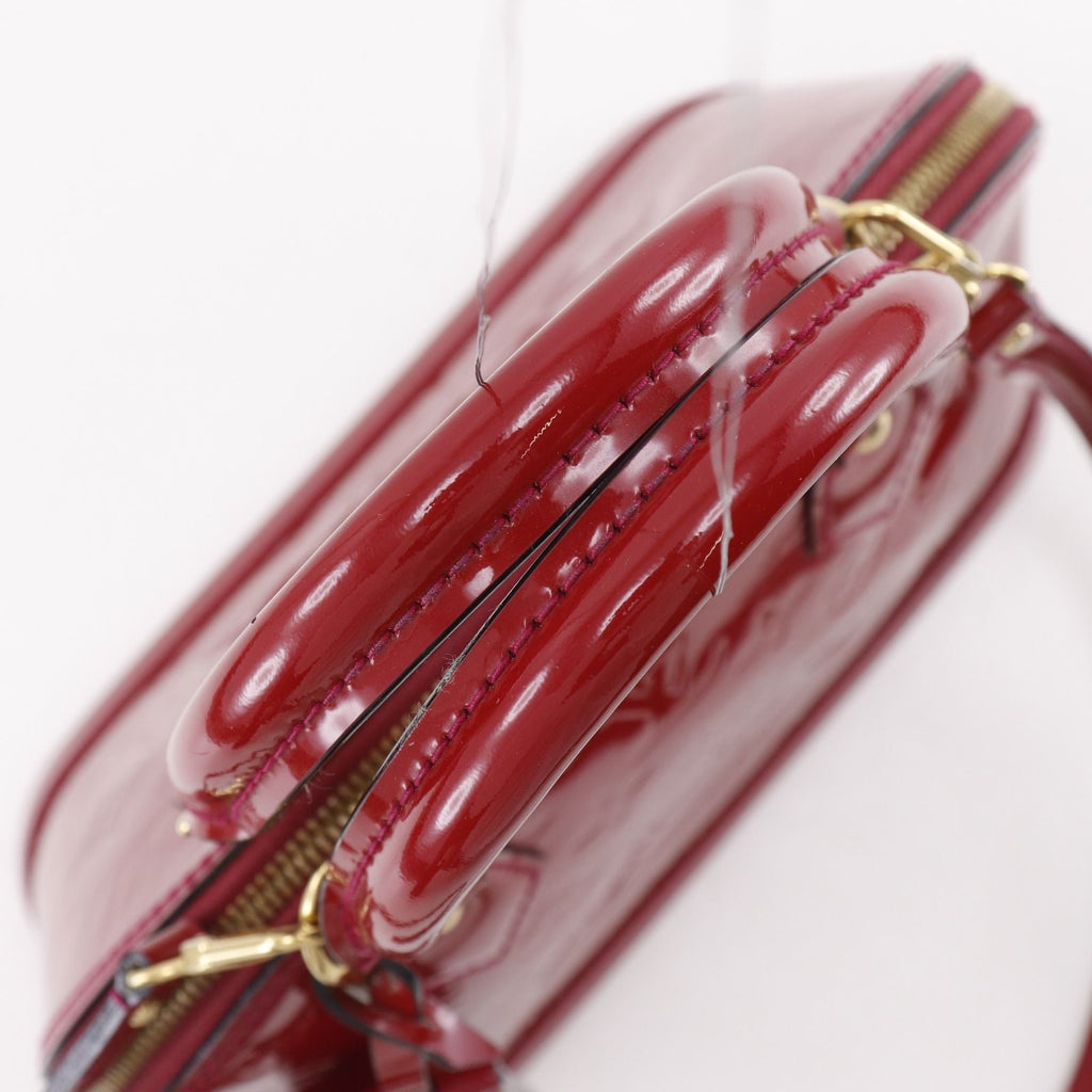Louis Vuitton Alma BB 2-Way Shoulder Monogram Vernis Pomme D'amour Red Handbag — view 5